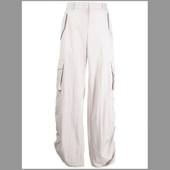 System Beige Drawstring Cargo Pants; Size XS; NEVER WORN - Picture 7 of 8